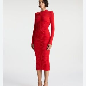 ALC Ansel Jersey Dress in Red